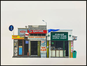 Shopfront Punjab - Framed