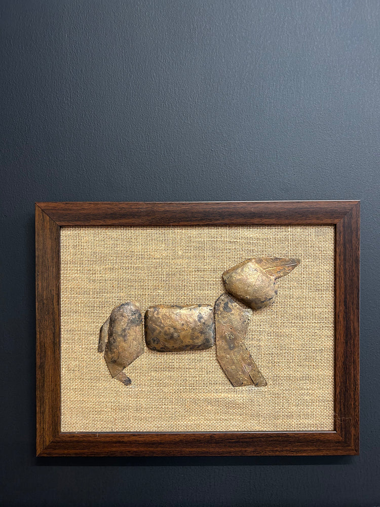 Dog, Metal Crafted - Framed