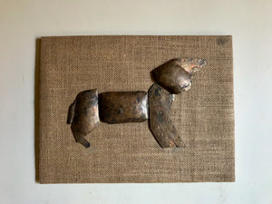 Dog, Metal Crafted - Framed