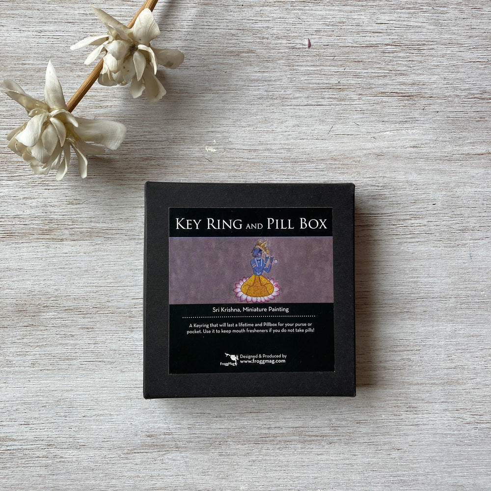 Gift Pack – Pill Box And Key Ring - Krishna