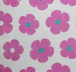 Flowers - Pink on White