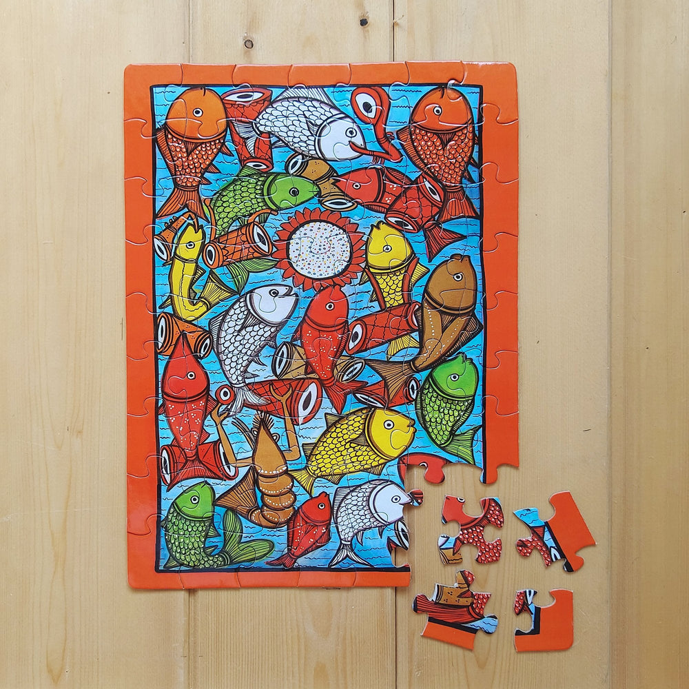 Jigsaw Puzzle 63 Pieces  - Santhal Fish