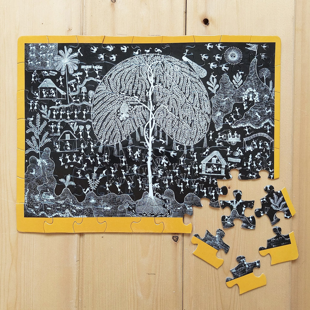 Jigsaw Puzzle 63 Pieces  - Warli