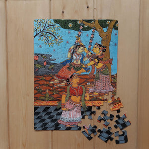 Jigsaw Puzzle 63 Pieces  - Patachitra Women