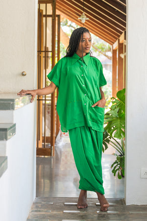 Green Mul Dhoti