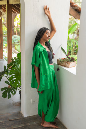 Green Shirt Kaftan