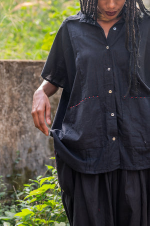 Black Shirt Kaftan