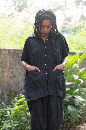 Black Shirt Kaftan