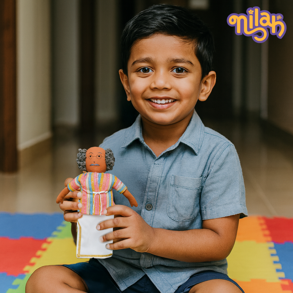 Single Doll - Nilah's Tatha in Multi-colour Shirt, Warm, Cotton Fabric Toy