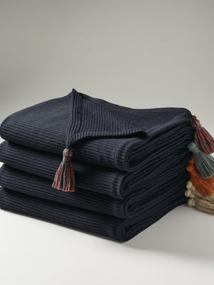 Pepper Plume | Cotton Bamboo | Cord Rib | Throw