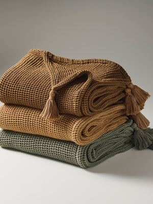 Sea Sponge | Cotton | Waffle | Throw