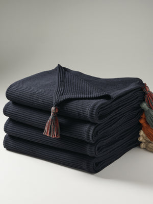 Pepper Plume | Cotton Bamboo | Cord Rib | Throw