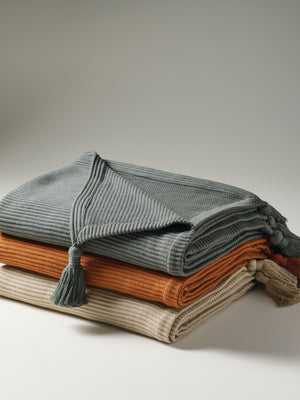 Corn Row | Cotton Bamboo | Cord Rib | Throw