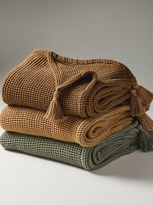 Sea Sponge | Cotton | Waffle | Throw