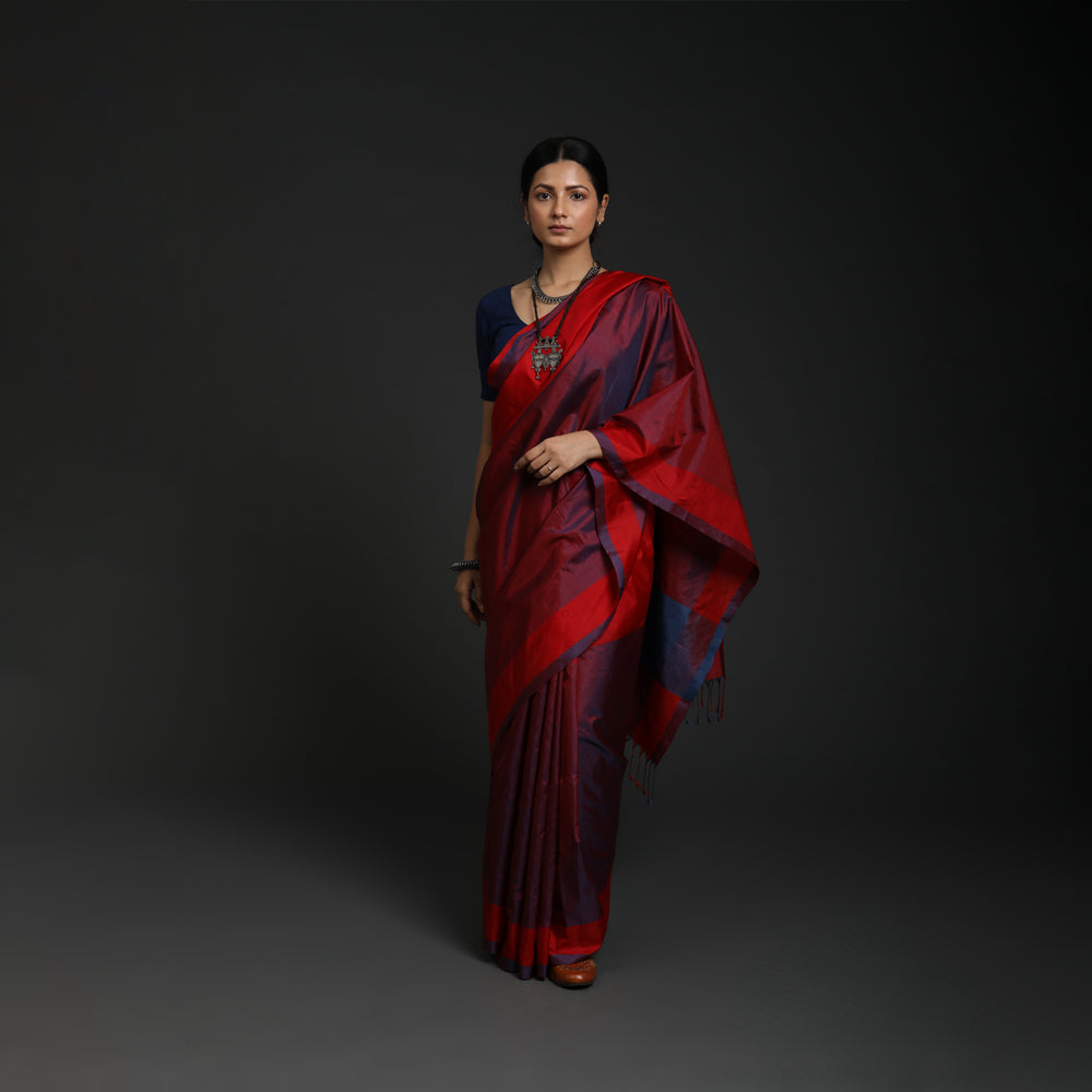 Hosa Aramba Silk - Half Red / Half Blue