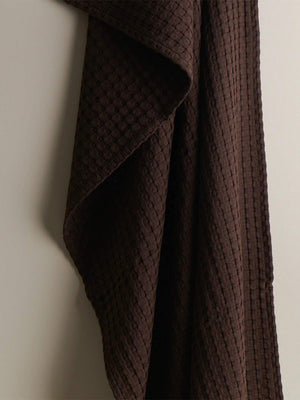 Beehive | Cotton Bamboo | Waffle | XL Bath Towel | Peat