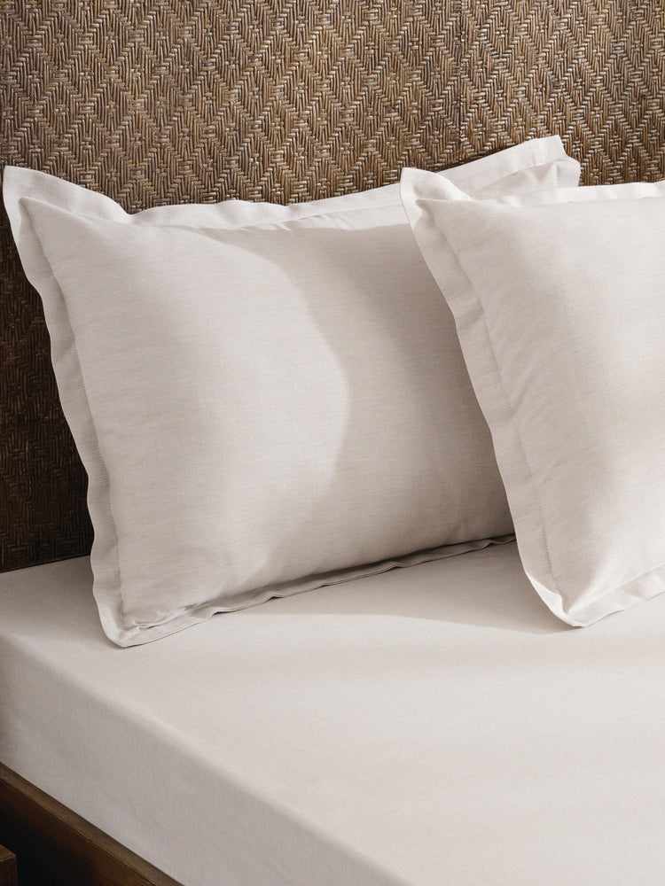 Feather Pearl | Cotton Bamboo | Chambray | Bedsheet
