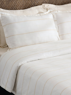 Sand Stripe | Cotton Bamboo | Chambray | Comforter
