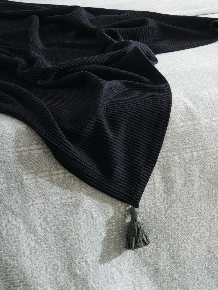 Pepper Plume | Cotton Bamboo | Cord Rib | Throw