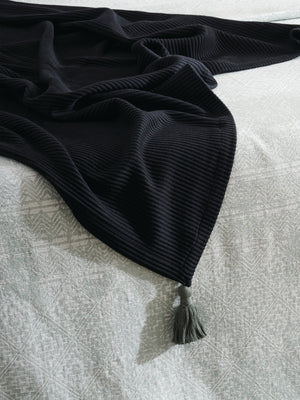 Pepper Plume | Cotton Bamboo | Cord Rib | Throw
