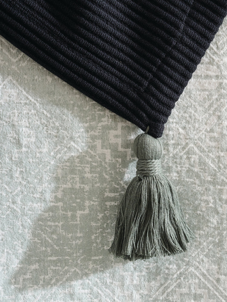 Pepper Plume | Cotton Bamboo | Cord Rib | Throw