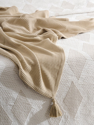 Corn Row | Cotton Bamboo | Cord Rib | Throw