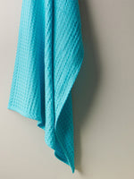 Pebble | Cotton | Waffle | XL Bath Towel | Aqua