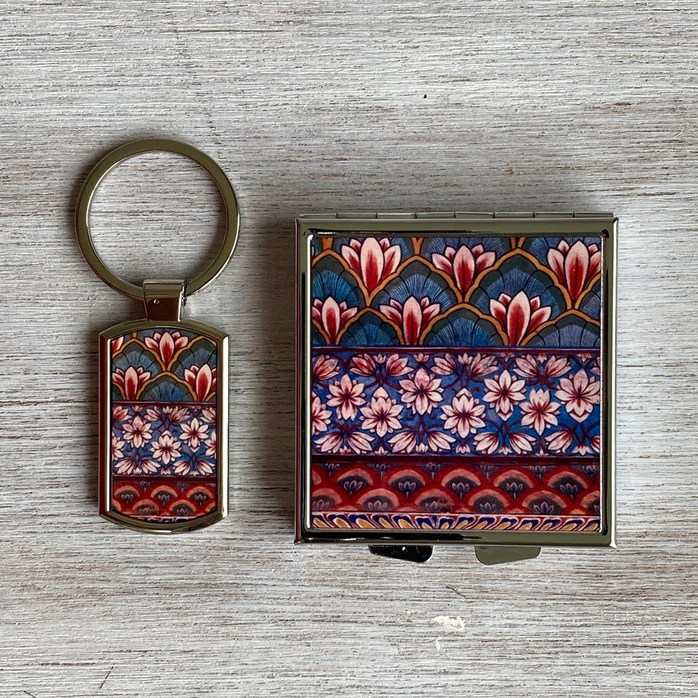 Gift Set  -  Keyring and Pill Box - City Palace Jaipur