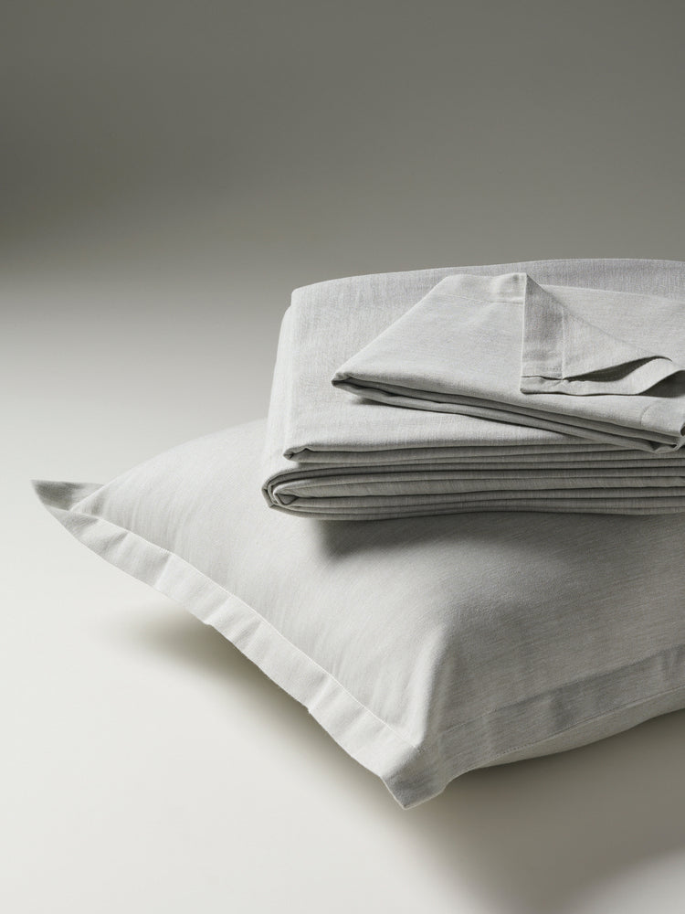 Sage Flower | Cotton Bamboo | Chambray | Bedsheet