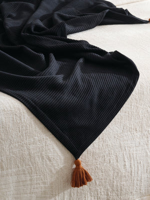 Pepper Plume | Cotton Bamboo | Cord Rib | Throw