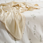 Cream Whip | Cotton Bamboo | Cord Rib | Throw