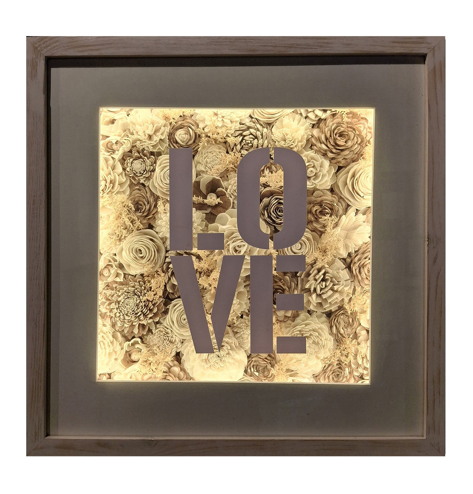 'Love' Shola Wall Décor Light Box