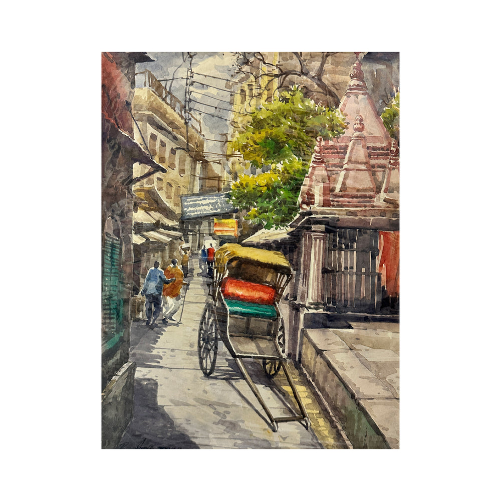 Hand Rickshaw by Rajendra Malakar