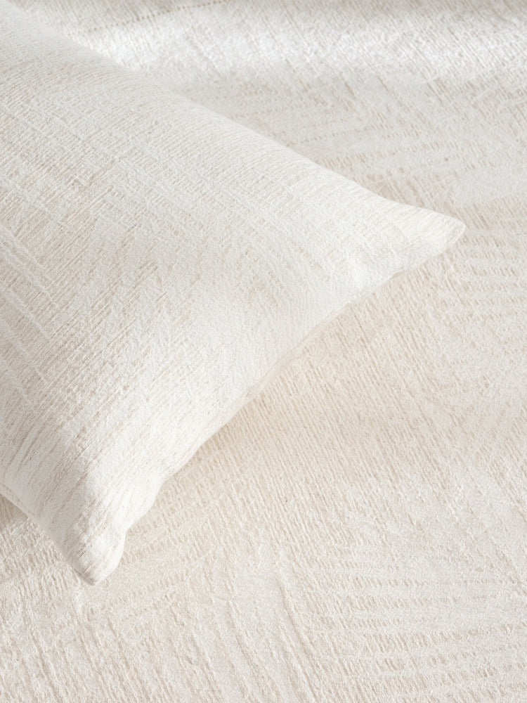 Palm Shadow | Cotton Linen | Jacquard | Bed Cover