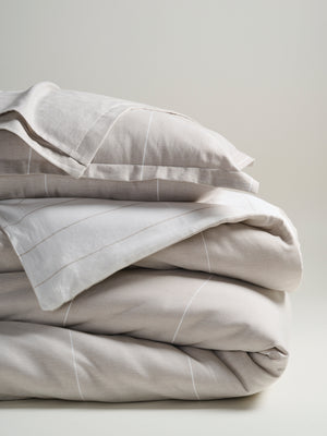 Feather Pin Pair | Cotton Bamboo | Chambray | Comforter