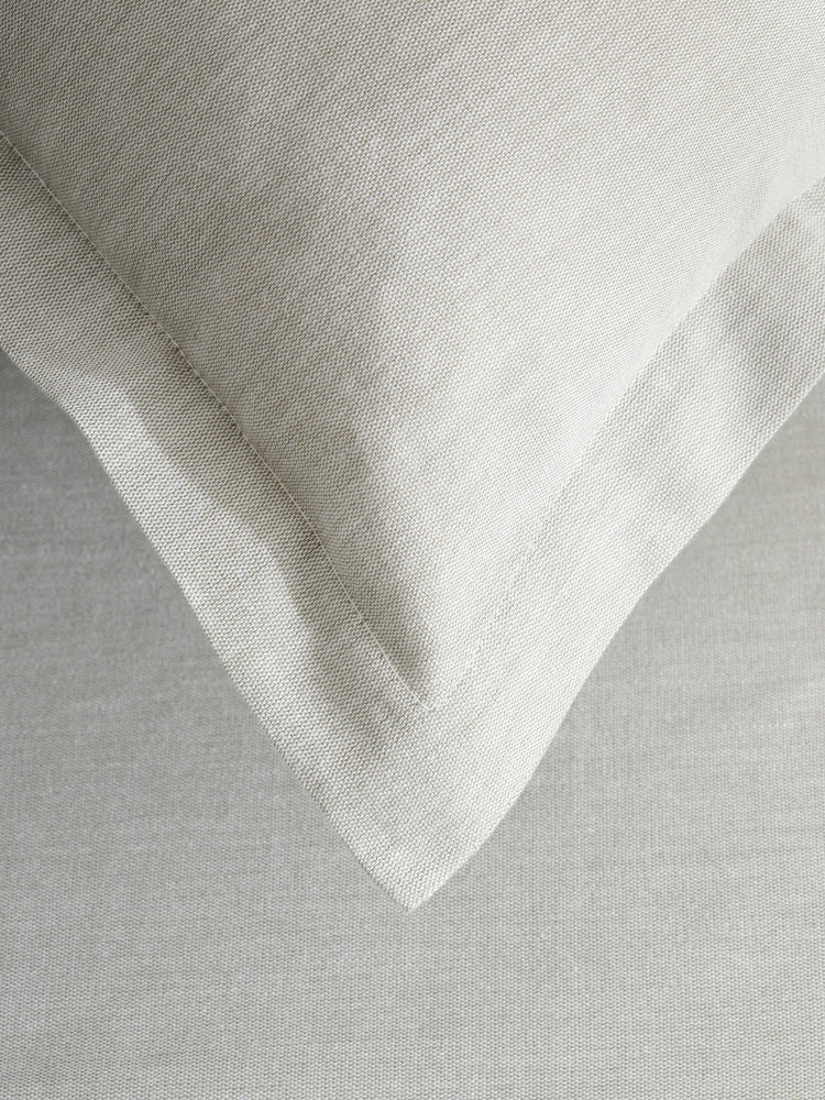 Sage Flower | Cotton Bamboo | Chambray | Bedsheet