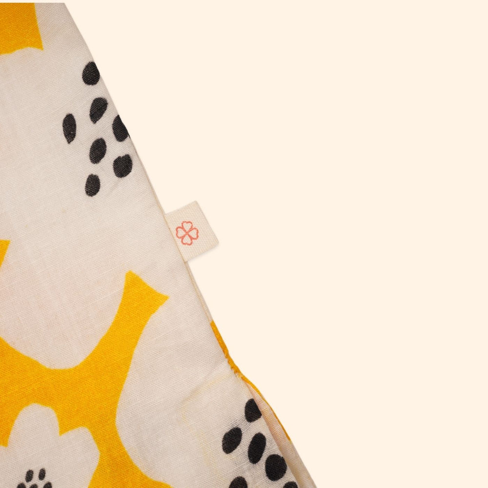 Baby Boy Yellow Printed Cotton Kurta with Pants - Set of 2