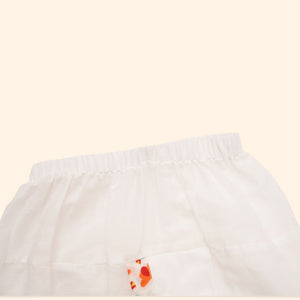 Baby Boy Orange Printed Cotton  Angarkha Kurta with Dhoti Pant - Set of 2