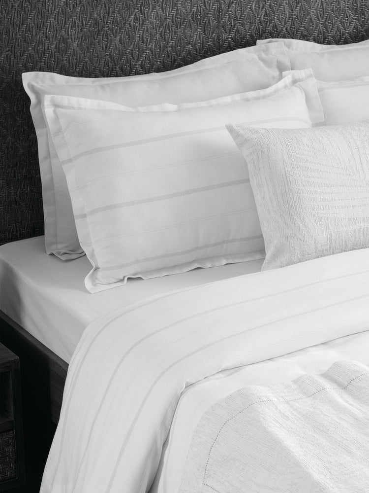 Feather Pearl | Cotton Bamboo | Chambray | Bedsheet