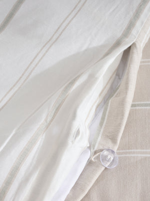 Sage Twinline | Cotton Bamboo | Chambray | Duvet Cover