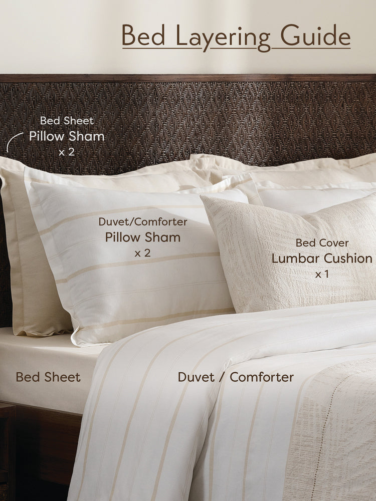 Sand Shadow | Cotton Bamboo | Chambray | Bedsheet