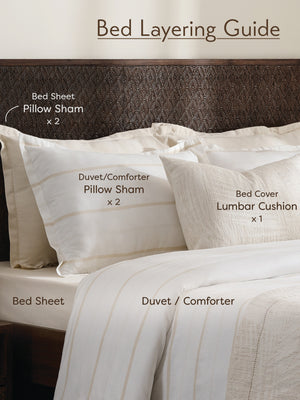 Sand Shadow | Cotton Bamboo | Chambray | Bedsheet