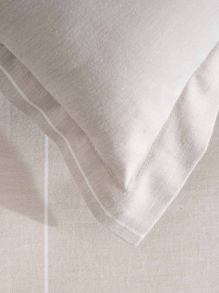 Feather Pin Pair | Cotton Bamboo | Chambray | Duvet Cover