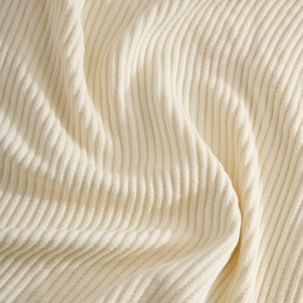Cream Whip | Cotton Bamboo | Cord Rib | Throw