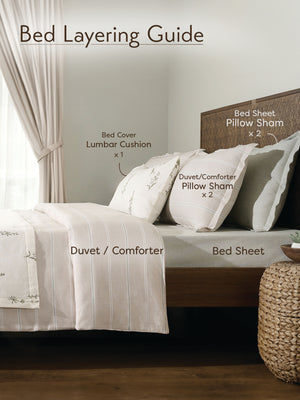 Sage Twinline | Cotton Bamboo | Chambray | Duvet Cover