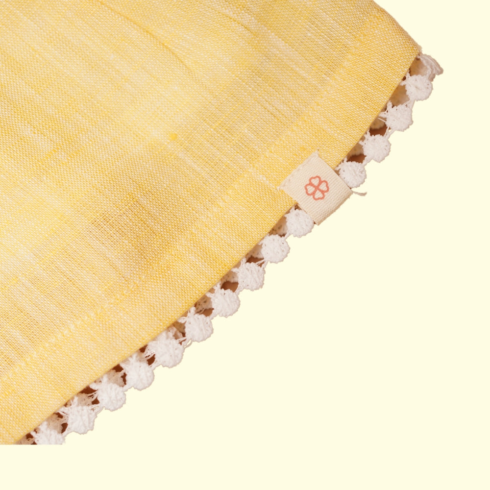 Baby Girl Yellow Linen Frock