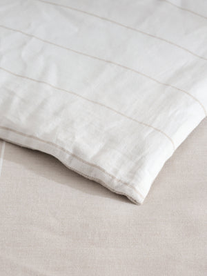 Feather Pin Pair | Cotton Bamboo | Chambray | Comforter