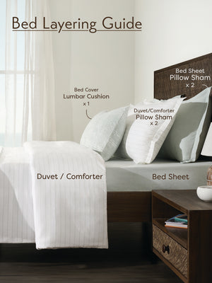 Tinsel Raindrop | Cotton Bamboo | Dobby | Comforter