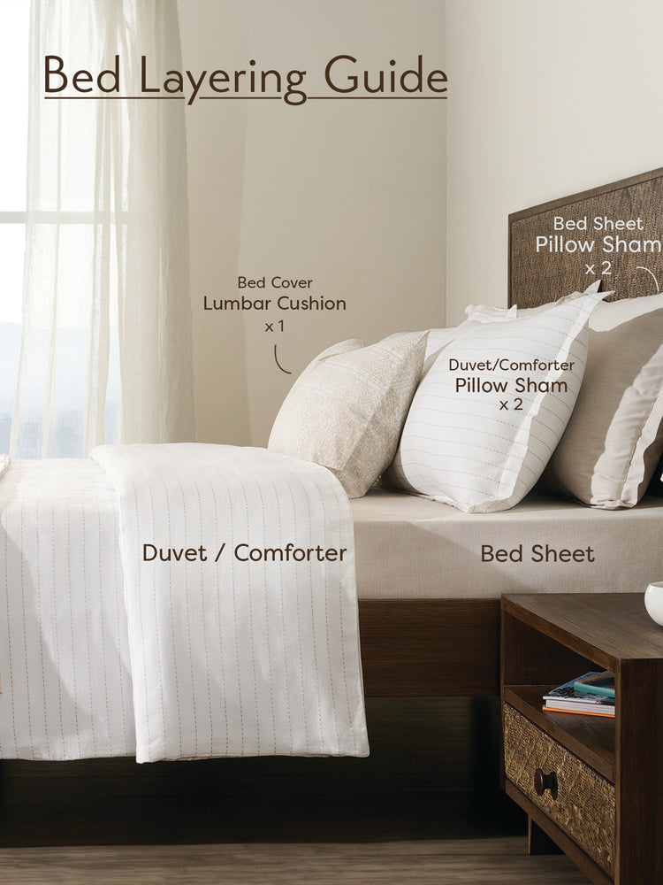 Birch Raindrop | Cotton Bamboo | Dobby | Duvet Cover