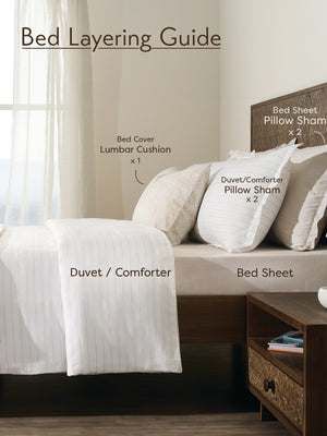 Birch Raindrop | Cotton Bamboo | Dobby | Duvet Cover